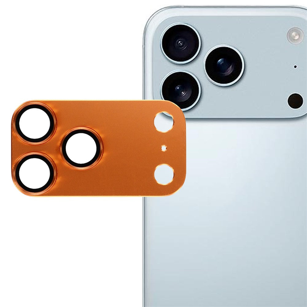 iPhone 17 Pro Kameralinsskydd i Metall & Härdat Glas - Orange