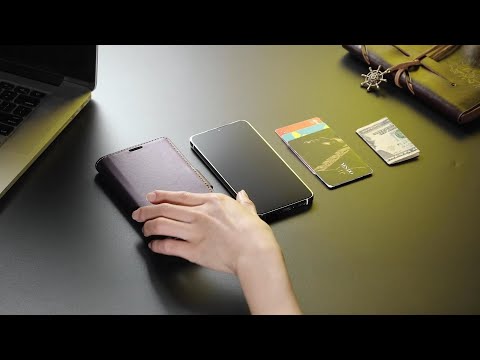 CASEME Samsung Galaxy A56 5G Nahkakotelo 023 RFID-suojaus 3 korttipaikkaa matkapuhelimen suojakuori - Musta