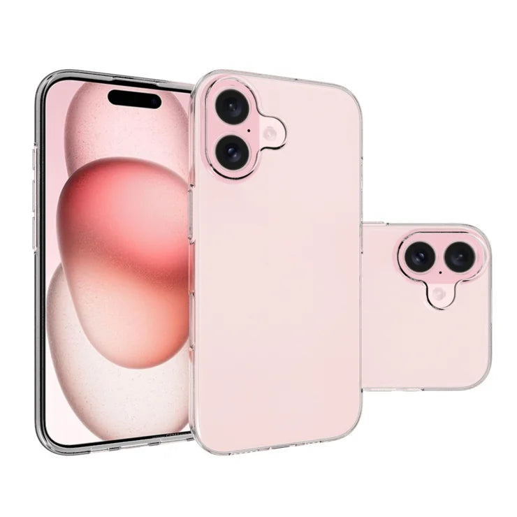 iPhone 17 suojakuori vedenjälkiä estävä TPU läpinäkyvä puhelimen takakansi