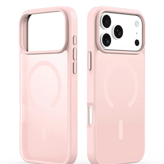 DUX DUCIS Yind Series For iPhone 17 Pro Max Case TPU + PC Matte Phone Cover Compatible with MagSafe - Light Pink
