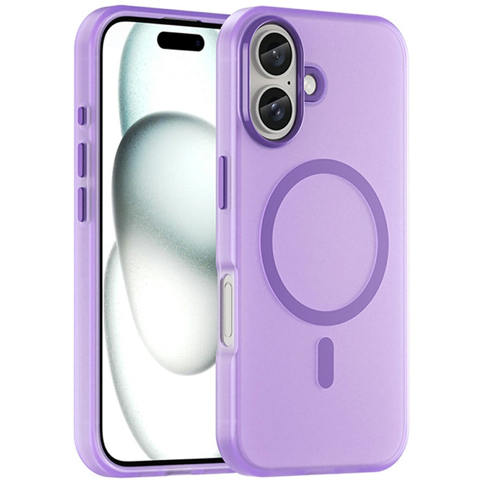 iPhone 16 Skal MagSafe TPU/PC Matt - Mörklila