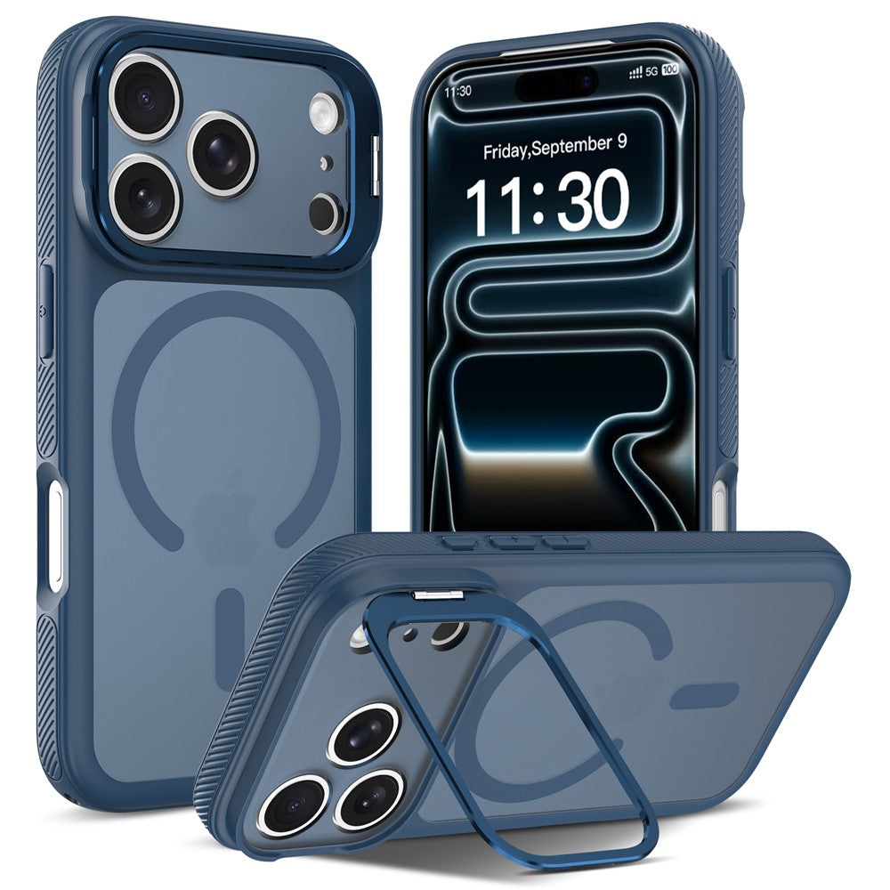 iPhone 18 Pro / 17 Pro Magnetiskt Skal PC/TPU - Safirblå