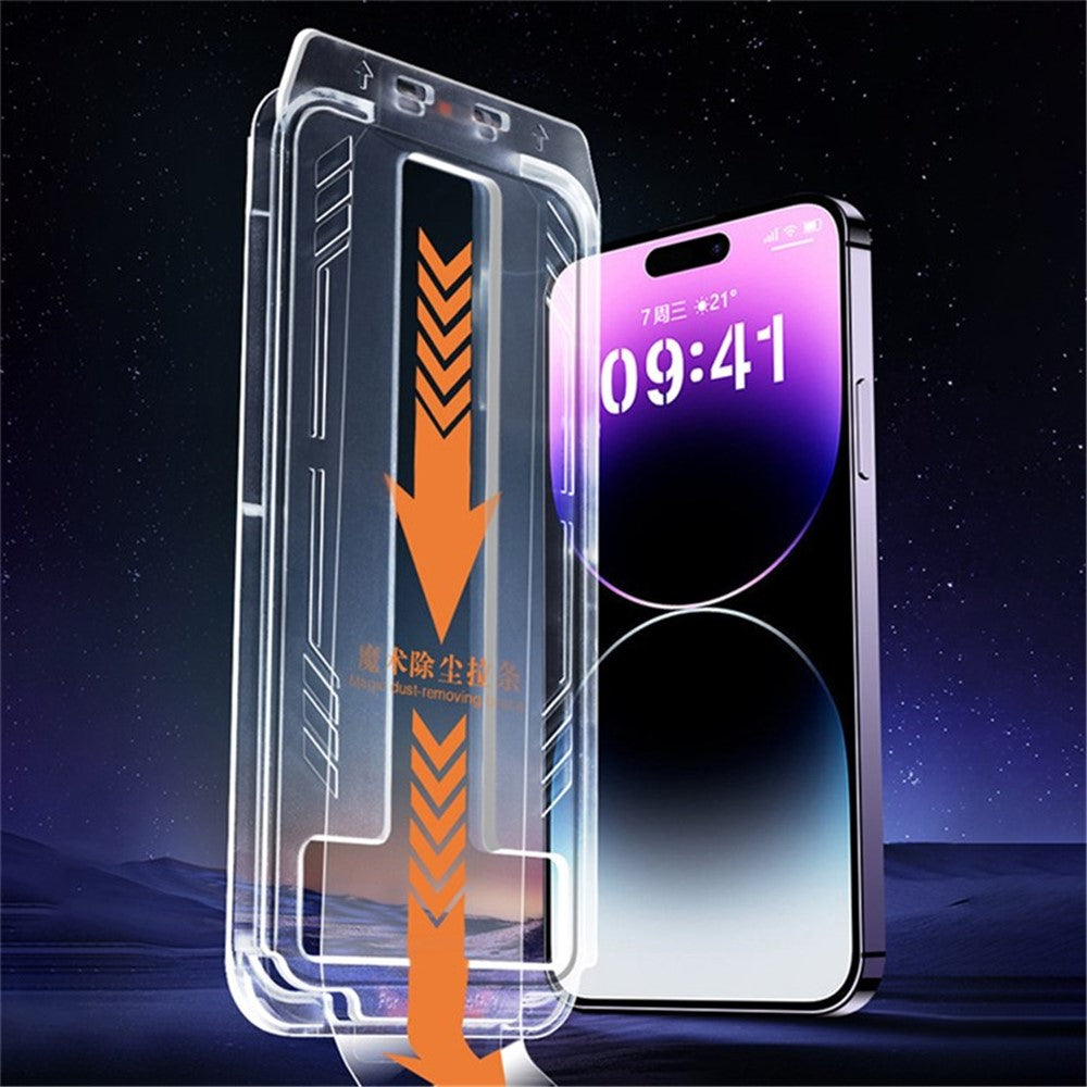 iPhone 16 Pro Max Skärmskydd i Härdat Glas med Inriktningsverktyg