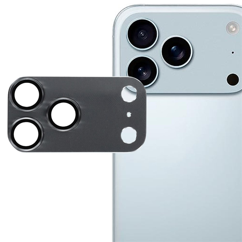 iPhone 17 Pro Kameralinsskydd i Metall & Härdat Glas - Grå