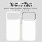 iPhone 17 Pro Case PC + TPU + PET Matte Anti-Drop Phone Back Cover - White