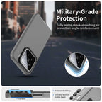 Xiaomi 15 Case PC+TPU+PET Matte Anti-Drop Phone Back Cover - Black