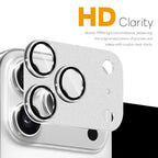 iPhone 17 Pro Camera Lens Protector Matte Integrated Metal Tempered Glass Lens Film - Silver