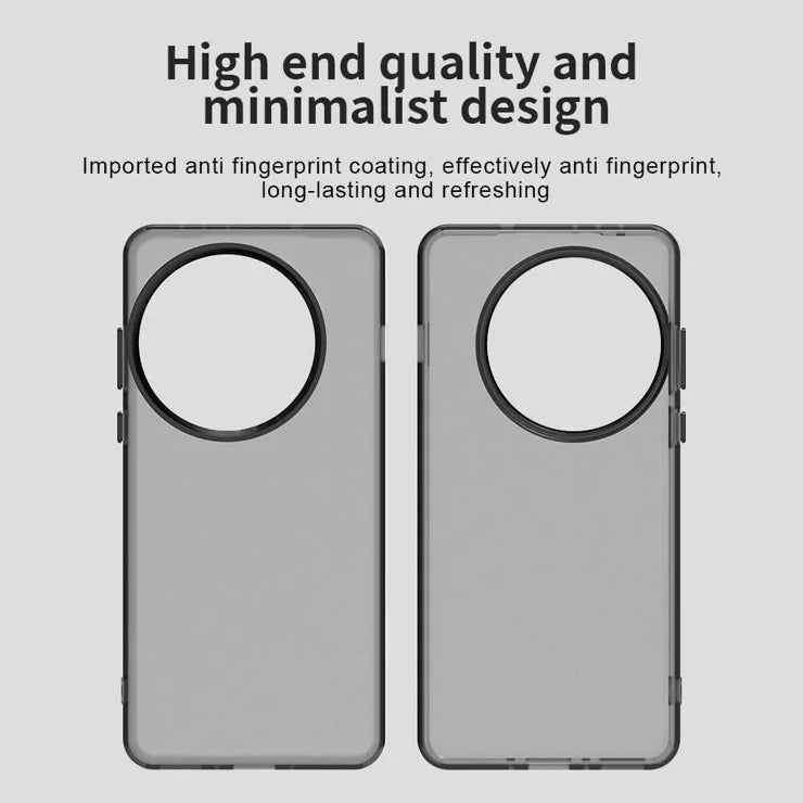 OnePlus 13 -suojakuori PC+TPU+PET mattapintainen pudotuksenkestävä takakansi - Musta