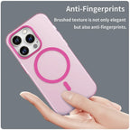 Magnetic Case for iPhone 14 Pro Max Compatible with MagSafe Translucent Matte Back Cover - Pink