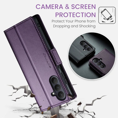 CASEME For Samsung Galaxy S26+ Case  023 Series RFID Blocking Glossy Stand Phone Cover - Purple