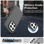 Xiaomi 17 Case PC + TPU + PET Matte Anti-Drop Phone Back Cover - Black