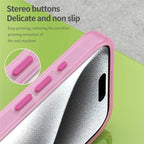 iPhone 16 Pro Case Compatible with MagSafe TPU + PC Slim Matte Translucent Phone Cover - Pink