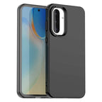 Samsung Galaxy A36 5G / A56 5G Case PC+TPU+PET Matte Anti-Drop Phone Back Cover - Black