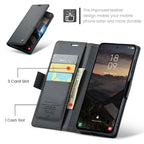 CASEME For Samsung Galaxy S26+ Case 023 Series RFID Blocking Glossy Stand Phone Cover - Black