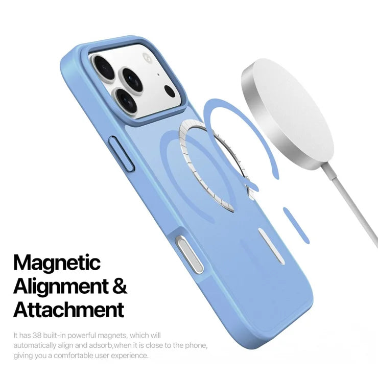 DUX DUCIS Yind Series For iPhone 17 Pro Max Case TPU + PC Matte Phone Cover Compatible with MagSafe - Baby Blue