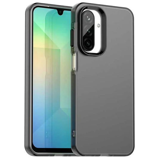Samsung Galaxy A26 5G Case PC+TPU+PET Matte Anti-Drop Phone Back Cover - Black