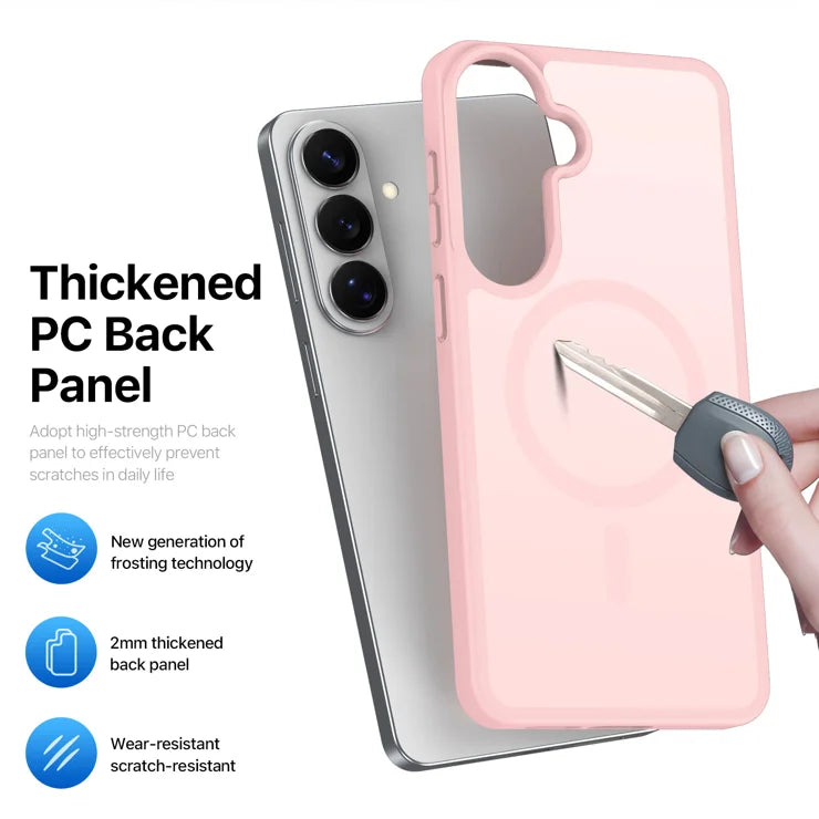 DUX DUCIS For Samsung Galaxy S26 Magnetic Case  Yind Series PC+TPU Phone Cover - Light Pink