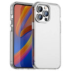 iPhone 14 Pro Max Case PC+TPU+PET Matte Anti-Drop Phone Back Cover - White