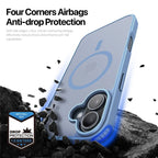 DUX DUCIS For iPhone 17 Case Yind Series PC+TPU Phone Cover Compatible with MagSafe - Light Blue