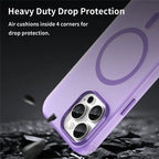 iPhone 16 Pro Max Case Compatible with MagSafe TPU + PC Slim Matte Translucent Phone Cover - Dark Purple