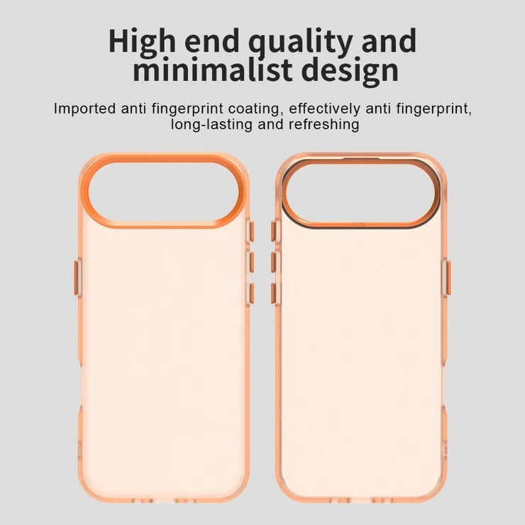 iPhone Air Case PC + TPU + PET Matte Anti-Drop Phone Back Cover - Orange