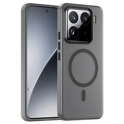 Xiaomi 15 Pro Magnetic Case TPU + PC Slim Matte Translucent Phone Cover - Black