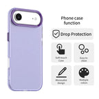 iPhone Air Case PC + TPU + PET Matte Anti-Drop Phone Back Cover - Purple