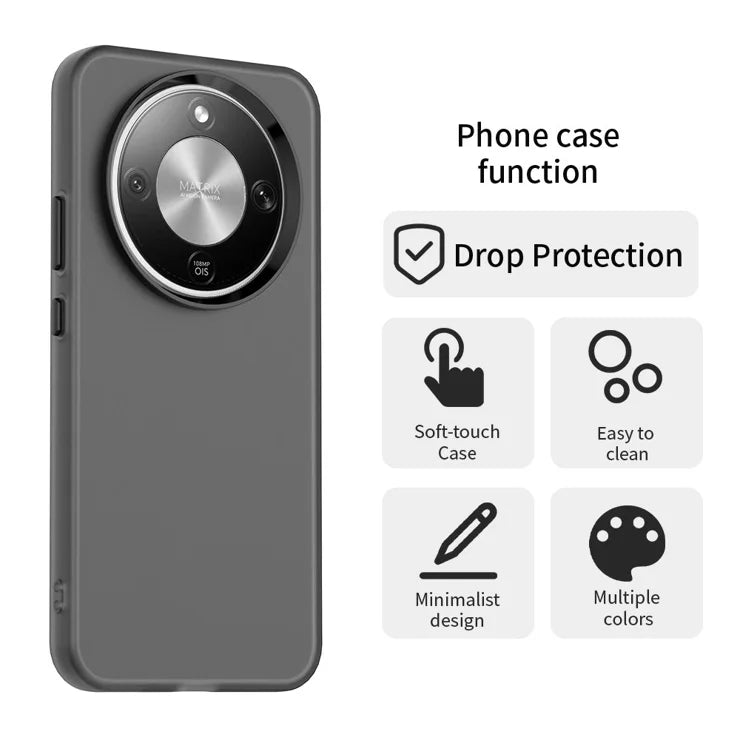 Honor 400 Pro 5G (Global) Case PC + TPU + PET Matte Anti-Drop Phone Back Cover - Black