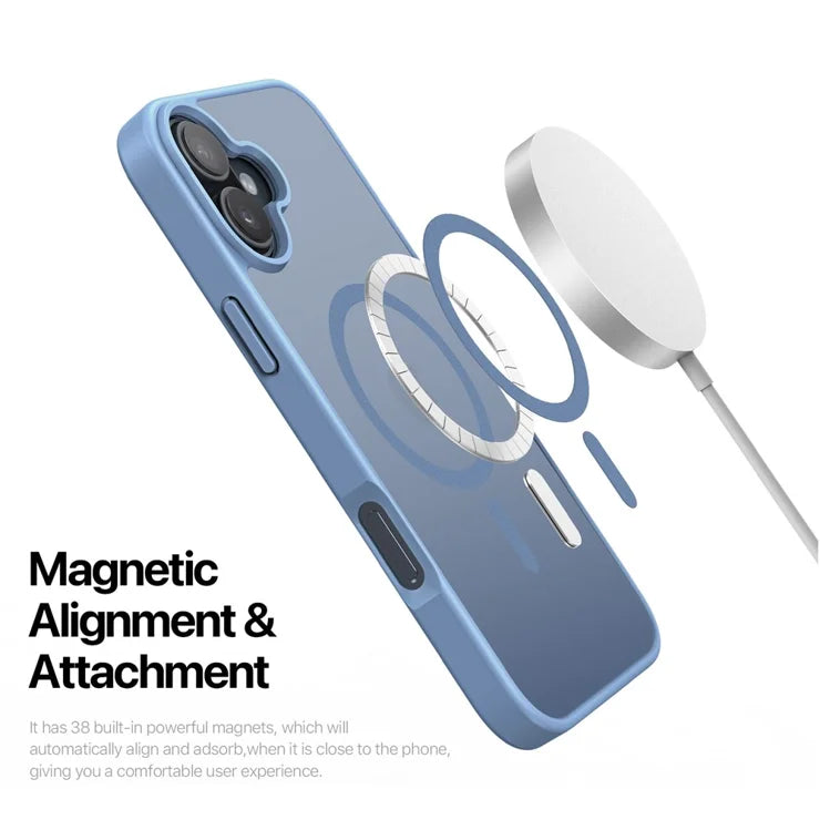 DUX DUCIS For iPhone 17 Case  Yind Series PC+TPU Phone Cover Compatible with MagSafe - Light Blue