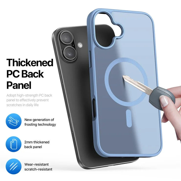 DUX DUCIS For iPhone 17 Case Yind Series PC+TPU Phone Cover Compatible with MagSafe - Light Blue
