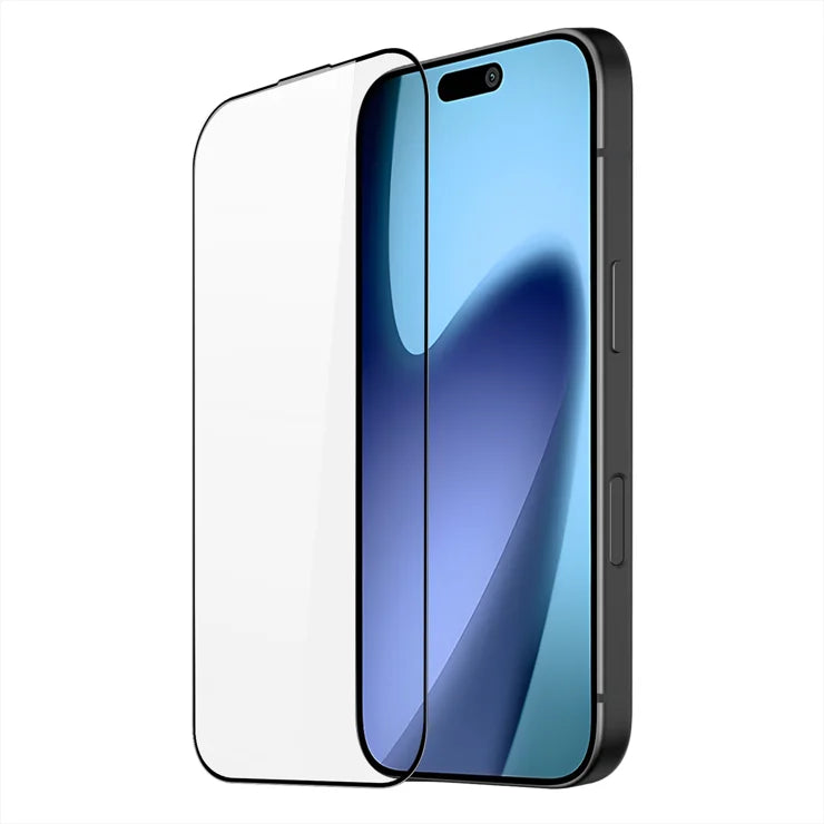 DUX DUCIS For iPhone 17 Pro Max Glass Film Full Screen Protector 2.5D Flat Screen Medium Alumina Glass HD Clear Film - Black