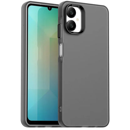 Samsung Galaxy A06 5G Case PC + TPU + PET Matte Anti-Drop Phone Back Cover - Black