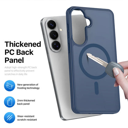 DUX DUCIS For Samsung Galaxy S26 Magnetic Case  Yind Series PC+TPU Phone Cover - Dark Blue