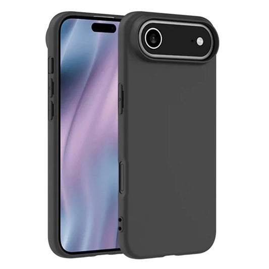 For iPhone Air Case Soft Matte Back TPU Black Phone Cover , Large Cutout