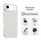 For iPhone Air Case PC + TPU + PET Matte Anti-Drop Phone Back Cover - White