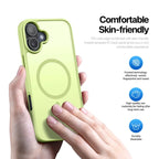 DUX DUCIS Yind Series For iPhone 16 Matte Case Compatible with MagSafe PC+TPU Phone Cover - Green