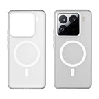 Xiaomi 15 Pro Magnetic Case TPU + PC Slim Matte Translucent Phone Cover - White