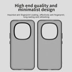 Xiaomi Poco M8 Pro 5G / Redmi Note 15 Pro+ 5G (Global) Case PC + TPU + PET Matte Anti-Drop Phone Back Cover - Black