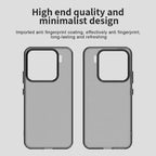 Xiaomi 15 Case PC+TPU+PET Matte Anti-Drop Phone Back Cover - Black