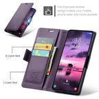 CASEME For Samsung Galaxy S26+ Case 023 Series RFID Blocking Glossy Stand Phone Cover - Purple