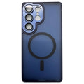 Samsung Galaxy S25 Ultra Case Compatible with MagSafe Skin-Touch PC + TPU Phone Cover - Dark Blue