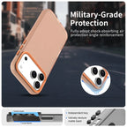 iPhone 17 Pro Case PC + TPU + PET Matte Anti-Drop Phone Back Cover - Orange