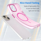 iPhone 14 Translucent Phone Case Matte Design Compatible with MagSafe Wireless Charging - Pink