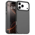 iPhone 17 Pro Max Case PC + TPU + PET Matte Anti-Drop Phone Back Cover - Black