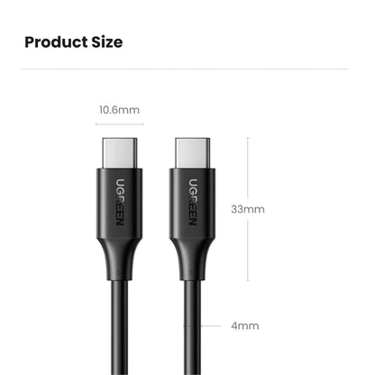 UGREEN 15177 1.5m PD 100W Fast Charging USB C to USB C Cable for iPhone  /  Macbook  /  iPad Data Wire