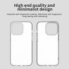 iPhone 14 Pro Max Case PC+TPU+PET Matte Anti-Drop Phone Back Cover - White