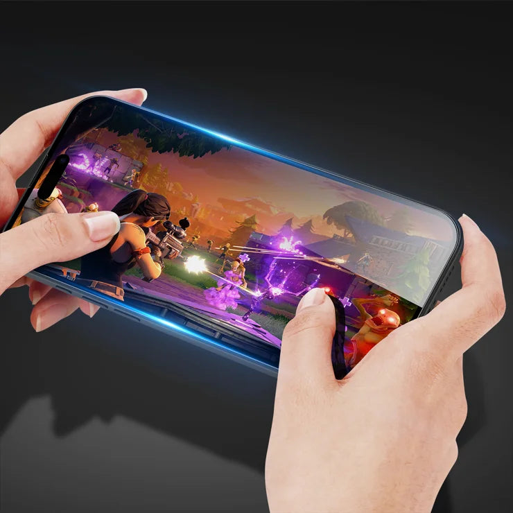 DUX DUCIS For iPhone 17 Pro Glass Film   Full Screen Protector 2.5D Flat Screen Medium Alumina Glass HD Clear Film - Black