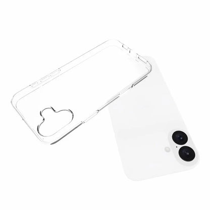 iPhone 16 Plus Phone Cover Non-Slip TPU Watermark-Free Glossy Clear Case
