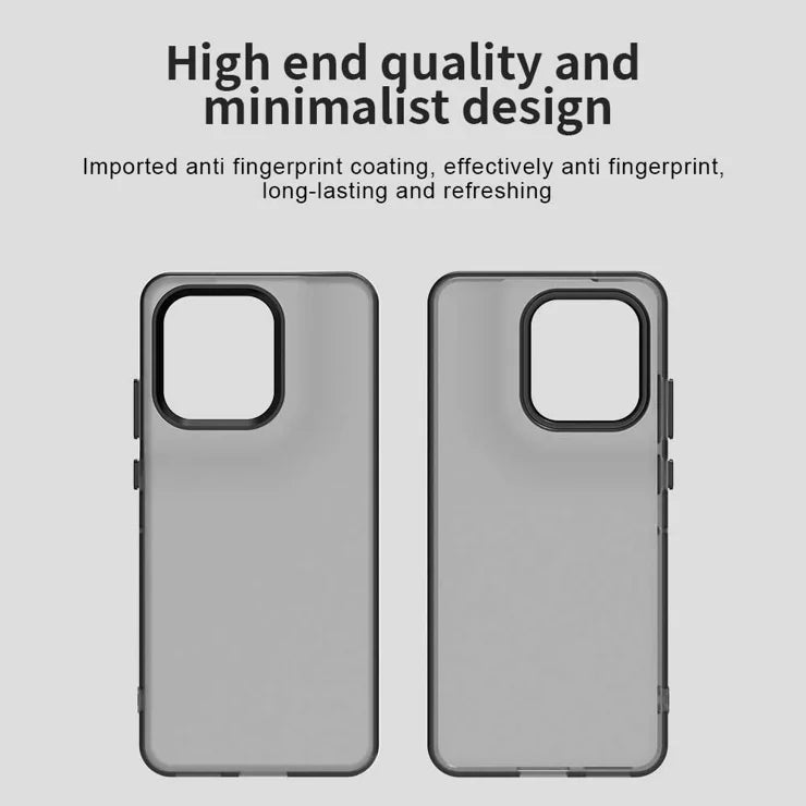 Matte Case For Motorola Edge 60 Neo 5G / 50 Neo 5G / S50 5G / ThinkPhone 25 5G PC+TPU+PET Anti-Drop Phone Back Cover - Black