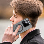Xiaomi 15 Pro Magnetic Case TPU + PC Slim Matte Translucent Phone Cover - Black